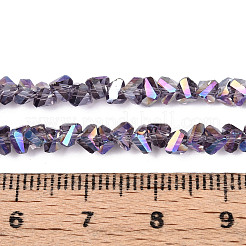 Гальванизируйте прозрачное стекло бисер нитей GLAA-N021-4mm-M