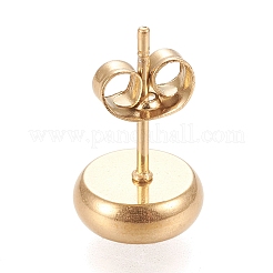 Ионное покрытие (ip) серьги-гвоздики из нержавеющей стали 304&nbsp;X-STAS-K202-05B-G