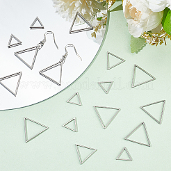 Набор для самостоятельного изготовления треугольных сережек-подвесок из нержавеющей стали 304 DIY-DR0001-40