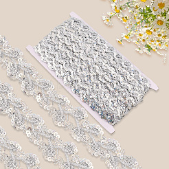 Металлизированная кружевная отделка&nbsp;OCOR-WH20020-23A