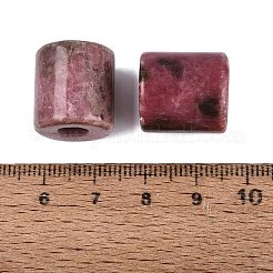 Abalorios europeos rhodonite naturales&nbsp;G-P520-05F