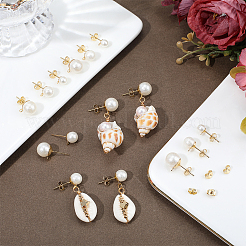 Boucles d'oreilles à tige en acier inoxydable 304&nbsp;EJEW-SP0001-17B