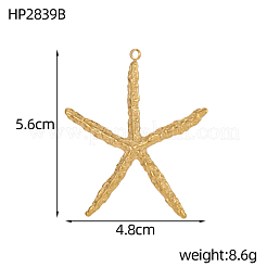Большие подвески из нержавеющей стали 304&nbsp;STAS-OY008-29G