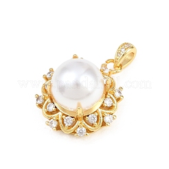 Pendentifs en laiton zircon cubique transparent&nbsp;KK-H268-09G