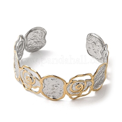 Кованые браслеты-манжеты из нержавеющей стали 304 для женщин&nbsp;LS-BJEW-P371-01B