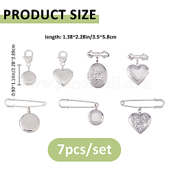 7 spilla pendente con medaglione in acciaio inossidabile 316&nbsp;JEWB-FH00050