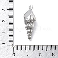 304ステンレスペンダント  コンクチャーム  変色防止  ステンレス鋼色  28x10x10mm  穴：2mm&nbsp;LS-STAS-Z121-28P