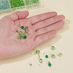 Наборы для изготовления ювелирных изделий из зеленой серии своими руками&nbsp;DIY-YW0003-05C