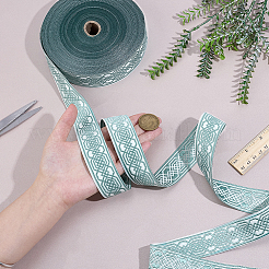 Винтажная жаккардовая лента из полиэстера&nbsp;OCOR-WH0105-139A