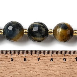 Природных тигровый глаз бисер нитей&nbsp;G-C249-A28-16mm