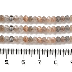 Natürliche Multi-Mondstein-Perlenstränge&nbsp;X-G-B074-A08-01