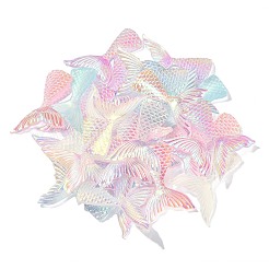 30шт 4 цвета светящиеся прозрачные кабошоны из смолы RESI-CJ0003-57