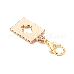 2 шт. подвеска в виде туза треф из сплава с эмалью&nbsp;HJEW-JM04275