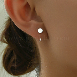 Серьги с подвесками из платиновой латуни OJ3480-2