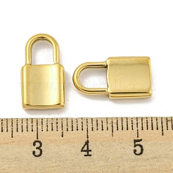 304ステンレスペンダント  南京錠チャーム  14KGP本金メッキ  16x8x2.5mm  穴：4.5x4.5mm&nbsp;STAS-P356-17B-G