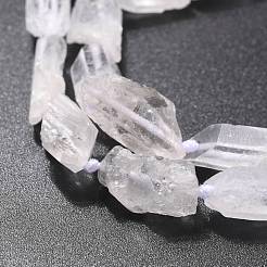 Грубые сырые натуральные кварцевые бисерные пряди G-G010-20
