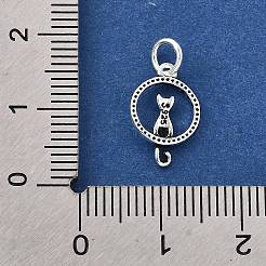 925 серебряное кольцо с подвесками в форме кошек STER-D306-03S