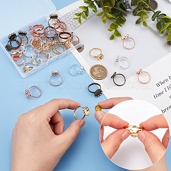 36 шт. 9 латунных регулируемых кольца&nbsp;KK-PH0004-02