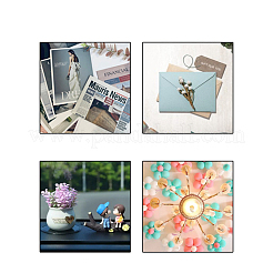 Плоский круглый акриловый фитиль свечи двухсторонний клей CAND-PW0006-002A