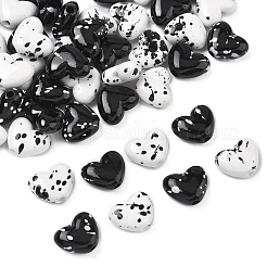 50 шт. 2-цветные непрозрачные акриловые бусины&nbsp;MACR-YW0003-58