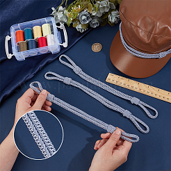 Полиэстеровая лента для шляпы DIY-WH0723-027G