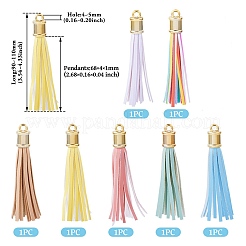 Подвески с кисточками из искусственной кожи&nbsp;FIND-TA0005-07A