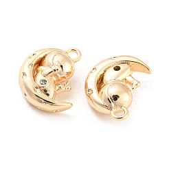 Латунные микро проложить кубического циркония подвески&nbsp;KK-E090-23G