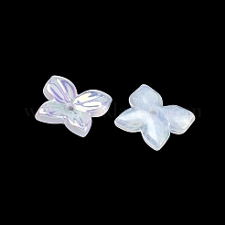Embouts de perles en acrylique à placage irisé&nbsp;AC-CBA81FF-03