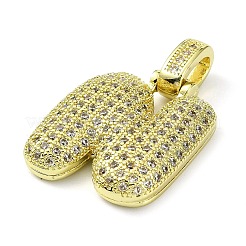 Messing micro pave klare zirkonia anhänger&nbsp;KK-M279-01G-N