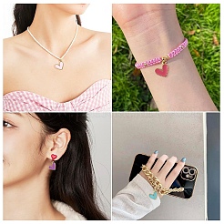 Подвески из эмали из сплава 50 шт.&nbsp;ENAM-YW0006-37