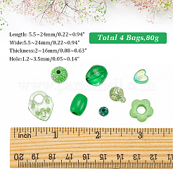 4 sacchetto di perline acriliche&nbsp;MACR-WR0001-03B