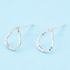 925 серьга-гвоздик из стерлингового серебра с полыми каплями&nbsp;STER-T005-08