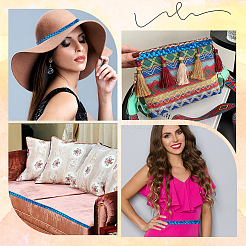 Бусины-пайетки из пластика и полиэстера&nbsp;OCOR-WH20016-04A