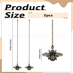 2 шт. подвески из сплава пчел для потолочного вентилятора&nbsp;HJEW-LP00015