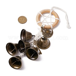 Железные колокольчики ведьм для дверной ручки для защиты HJEW-JM02207