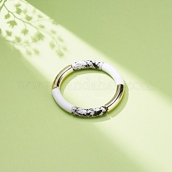 Bracciale elasticizzato con perline in tubo curvo acrilico per donna&nbsp;BJEW-JB08437-01