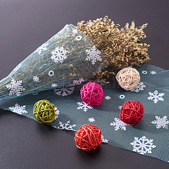 Сетчатые ленты со снежинками в стиле деко OCOR-BC0006-05L