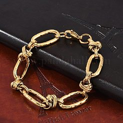 Браслеты-цепочки Rolo Link из нержавеющей стали 304 для женщин BJEW-F488-41G