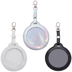 4 шт. 3-цветный держатель для бейджа из искусственной кожи&nbsp;HJEW-CL0001-02A