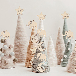 Незавершенный деревянный кулон в виде слона WOOD-WH0025-65