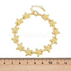 Браслеты из латунной цепочки для женщин BJEW-L707-04G-04