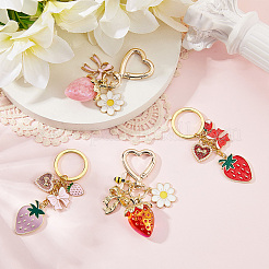 4 шт. брелки из эмалированного сплава&nbsp;KEYC-SC00017