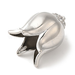 Покрытие стойки латунь микропаве прозрачные подвески из кубического циркония&nbsp;KK-A229-01B-P