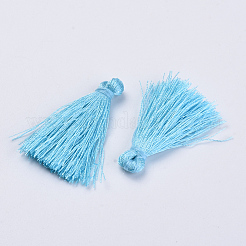 Décorations de pendentif pompon en polyester&nbsp;FIND-S260-B04