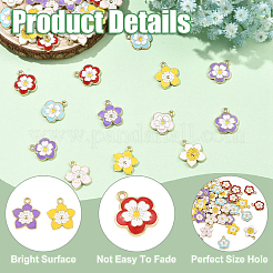 48 шт. подвески из сплава и эмали 8 стилей&nbsp;ENAM-YW0008-19