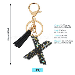 1 porte-clés lettre en résine&nbsp;KEYC-TADJ0001-09X