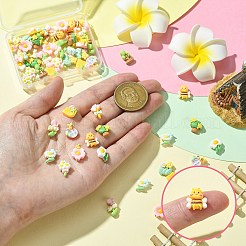 60шт 12 стиля непрозрачные кабошоны из смолы&nbsp;RESI-CJ0004-14