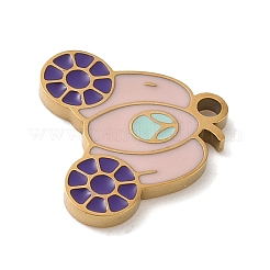 Эмалевые подвески из нержавеющей стали 304 с рождественской тематикой&nbsp;LS-STAS-K312-04H-G