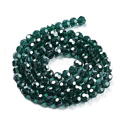 Chapelets de perles en verre transparent électrolytique&nbsp;LS-EGLA-A035-T6mm-A18