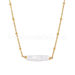 Женские ожерелья-спутники из нержавеющей стали с подвеской из жемчуга Кеши в стиле барокко XQ7733